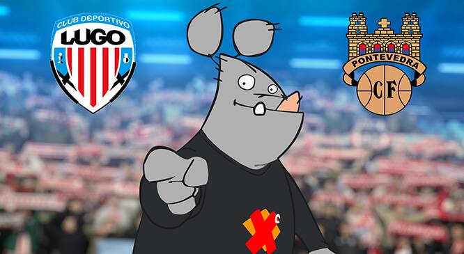 O Xabarín, protagonista do derbi Lugo-Pontevedra este sábado no Anxo Carro