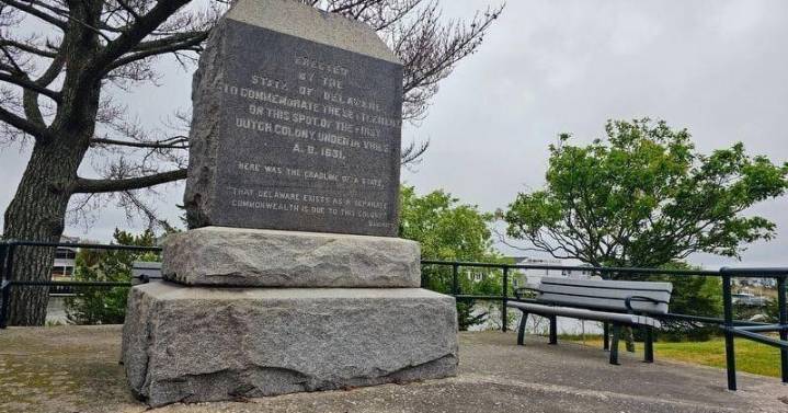 Makeover underway at Lewes monument honoring Delaware’s roots