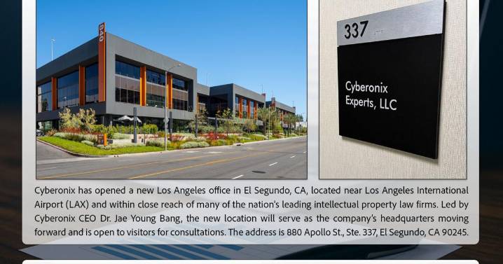 Cyberonix Opens New Los Angeles Office, Expanding Its North American Software Expert Witness Capabilities