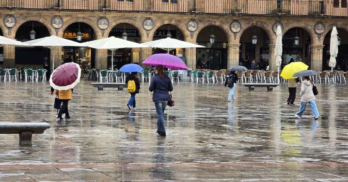 Salamanca continúa en aviso amarillo por viento y lluvia este viernes