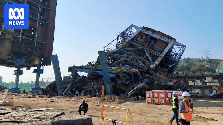 Five feared trapped after structure collapse at power plant in South Korea