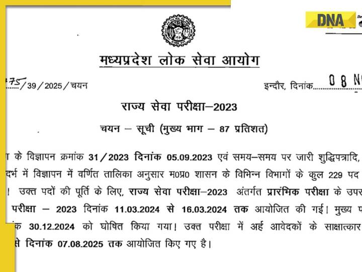 MPPSC 2023 Final Result Out: Get direct LINK to download here