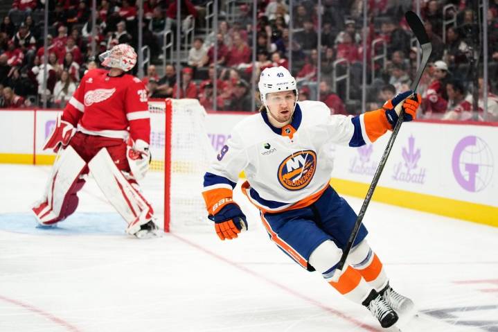 Shabanov has 2 goals and an assist, Sorokin stops 29 shots as Islanders beat Red Wings 5