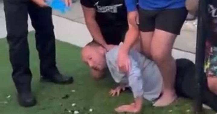 Moment speeding Midlothian driver 'pinned on ground' after crashing through garden