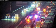 2 lanes blocked on I-64 East for multi