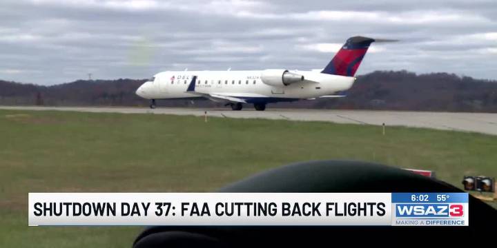 Shutdown day 37: FAA cutting back flights