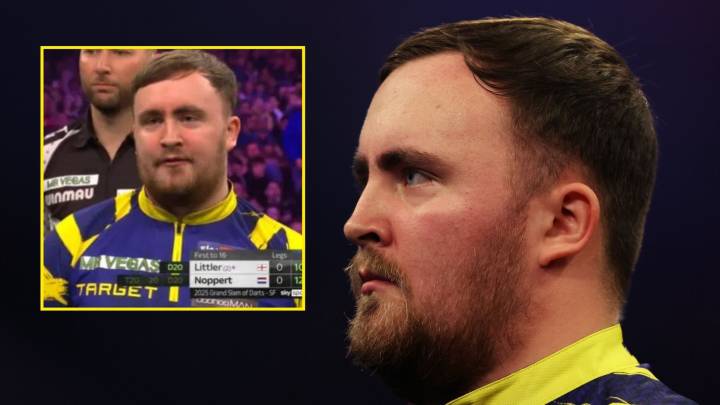 Seething Luke Littler makes X-rated comment moments into Grand Slam of Darts semi
