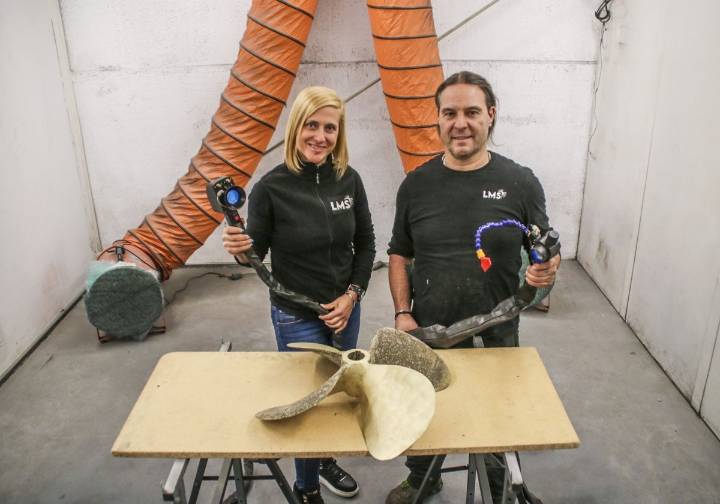 Un láser verde en Reinosa contra el óxido