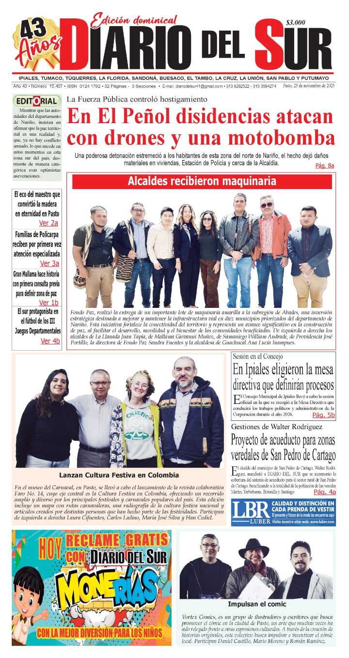 Portada 23 de noviembre de 2025