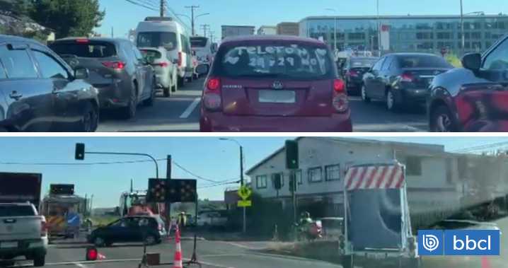 Por trabajos de reparación: reportan congestión vehicular en ruta 160 en dirección a Concepción