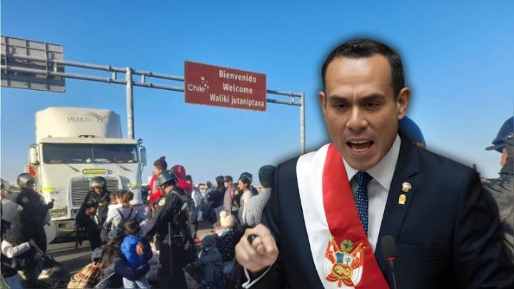 Tras el bloqueo de las vías por parte de migrantes extranjeros, presidente Jerí evalúa declarar en emergencia frontera con Chile [VIDEO]
