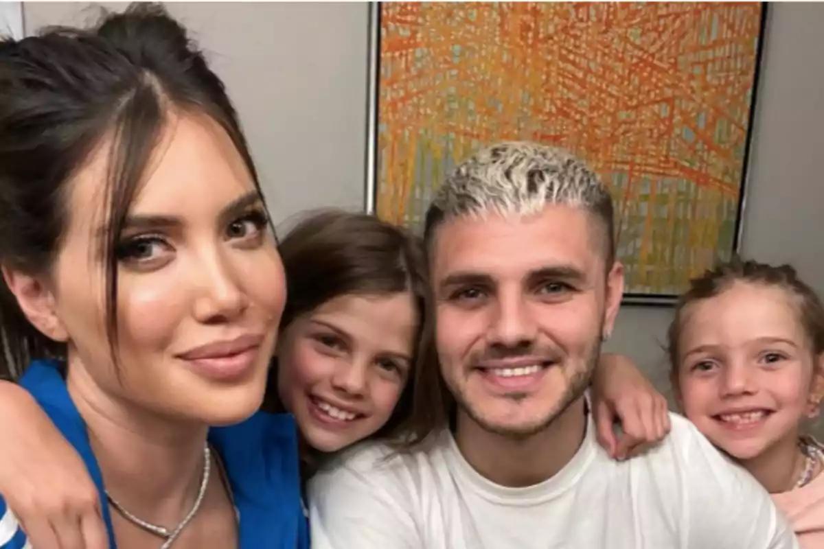 ¡Se quedan con su papá! el impactante cambio de planes de las hijas de Mauro Icardi y Wanda Nara