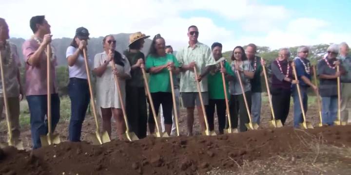 Blessing, groundbreaking held for Waimanalo Homeless Community program