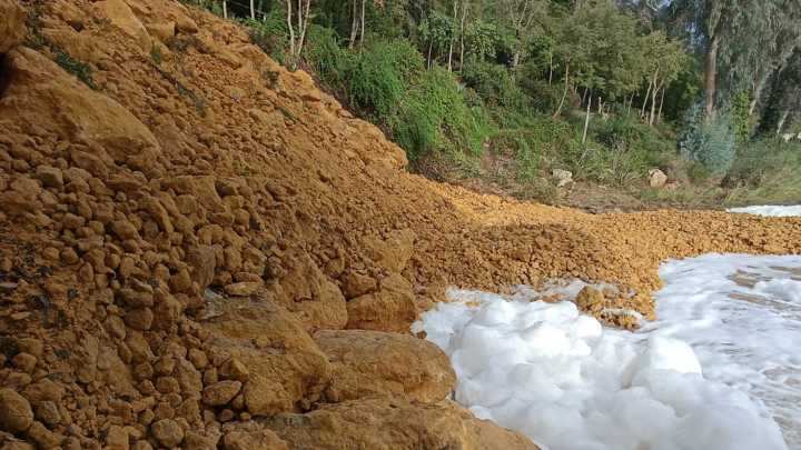 Alertan de un nuevo vertido contaminante al río Guadaíra: el Seprona analiza una espuma en el parque de Oromana