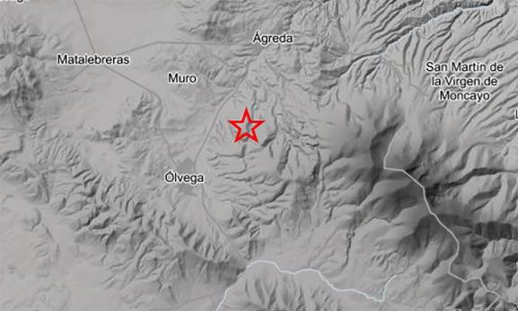 Leve terremoto en Ólvega