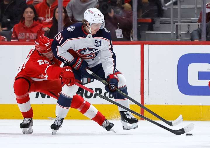 Blue Jackets can’t hold 3-1 lead, fall in overtime to Red Wings