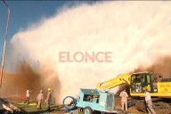 Confirman que están bien los operarios afectados por rotura de un caño de agua