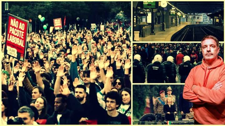 Europa: huelgas generales contra las reformas laborales y la guerra