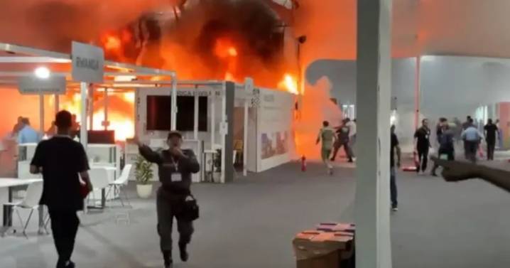 Incendio masivo en la Cumbre de Cambio Climático en Brasil: así evacuaron la COP30