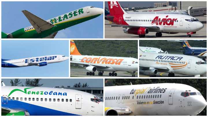 Aerolíneas venezolanas mantienen operaciones con normalidad