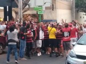 Hinchas de Flamengo y Palmeiras toman Miraflores a horas de la final de la Libertadores en el Monumental