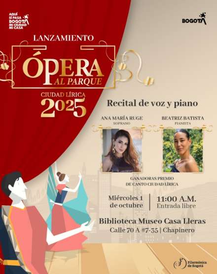 Semana cultural: Ópera al Parque y BOG25 cierran su magia — conciertos imperdibles en Bogotá (7–13 nov)
