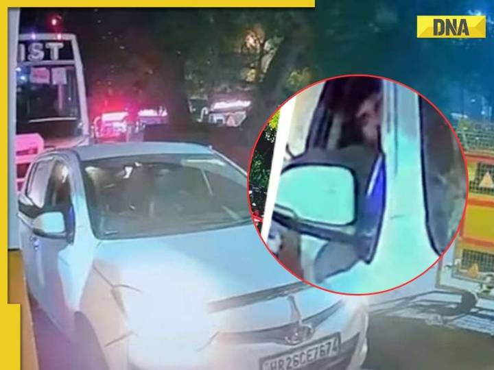 Delhi blast FIRST VISUAL: CCTV shows suspect driving Hyundai i20, car parked...
