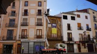Xàtiva renueva la iluminación de la Plaça del Mercat con nuevos proyectores led