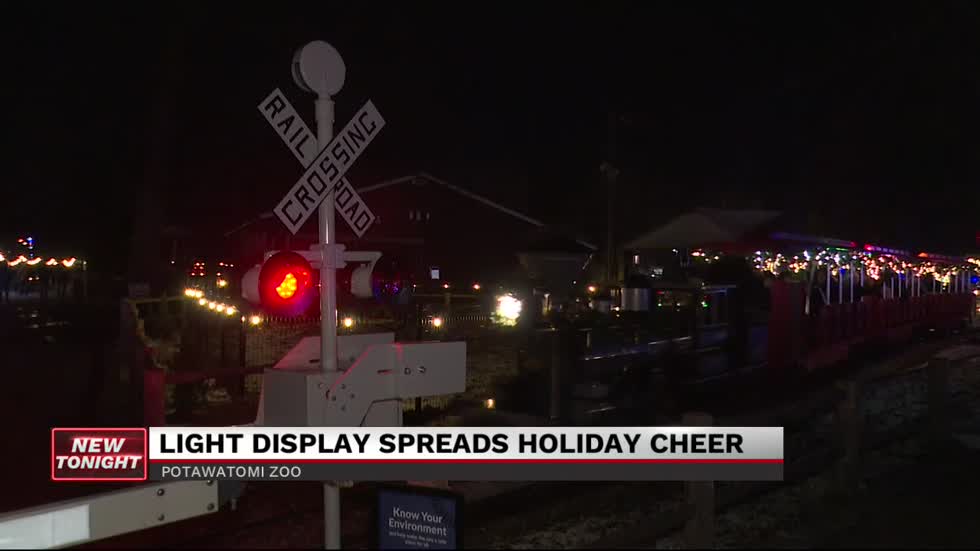 Potawatomi Zoo lights up “Gift of Lights” display for holidays