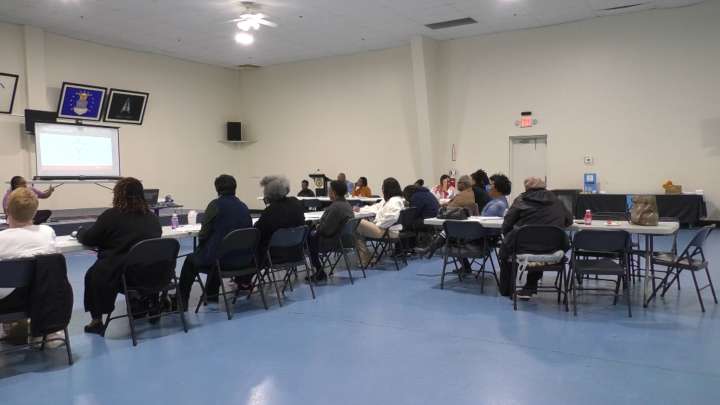 A mental health first aid training was held in Columbus