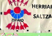 Nuevas pintadas contra el PNV y la Ertzaintza en el frontón de Legorreta