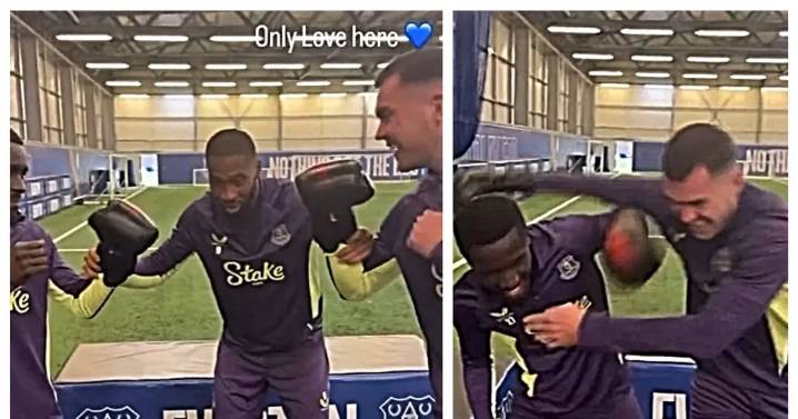 Idrissa Gueye and Michael Keane 'fight' again as Everton response to red card speaks volumes