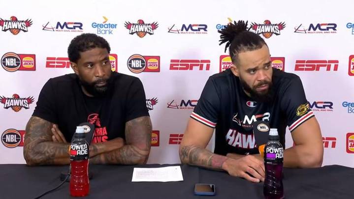 NBL 2025: JaVale McGee responds to criticism after Illawarra Hawks defeat Melbourne United, press conference, Justin Tatum praise, video