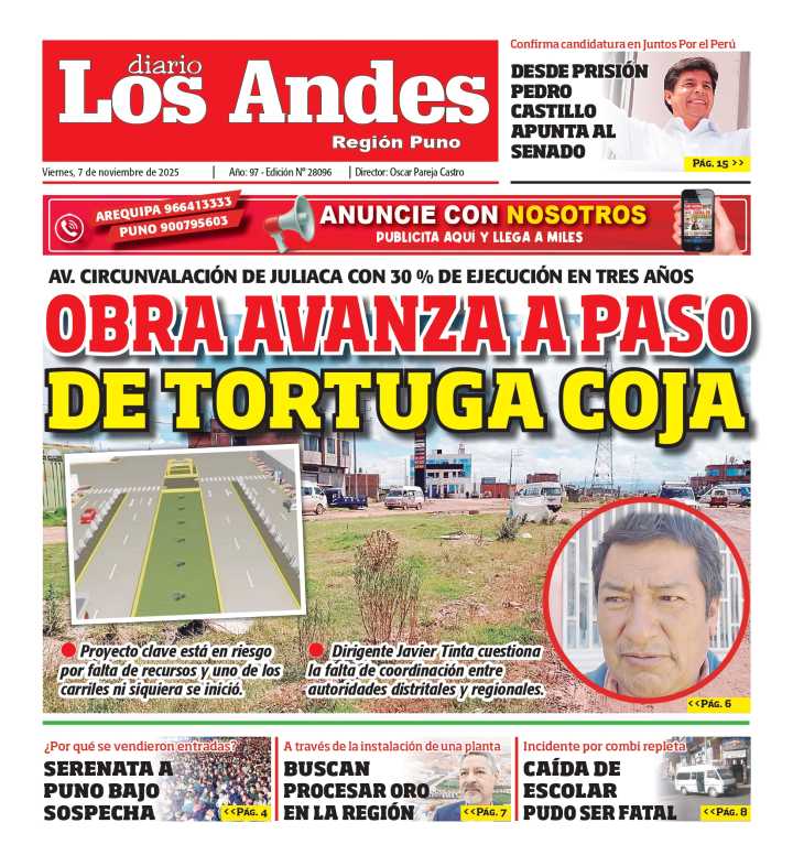 PUNO: Diario Los Andes 07/11/2025