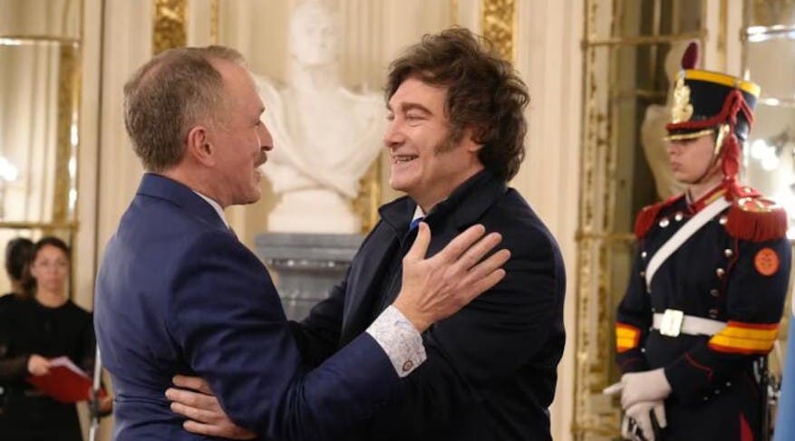 Javier Milei recibió a Peter Lamelas, el nuevo embajador de Estados Unidos en la Argentina