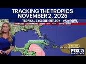 Quiet conditions in the tropics