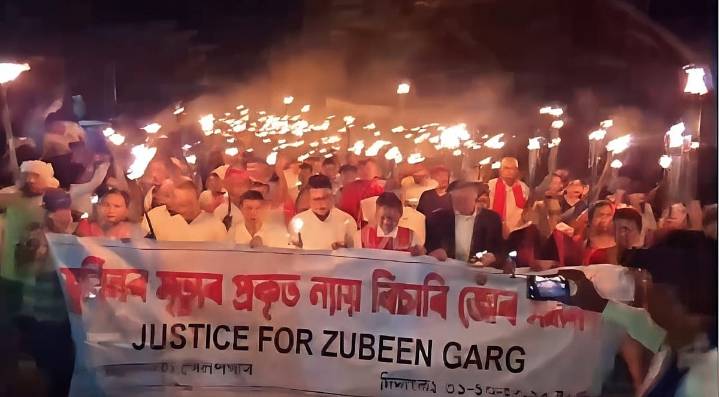 Azara Weeps for Zubeen: Thousands Rally, Seeking Justice for Assam’s Beloved