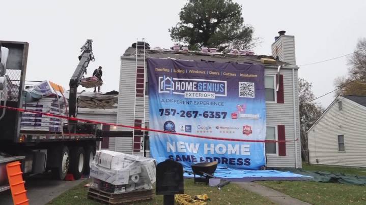 Hampton veteran receives new roof through national support program