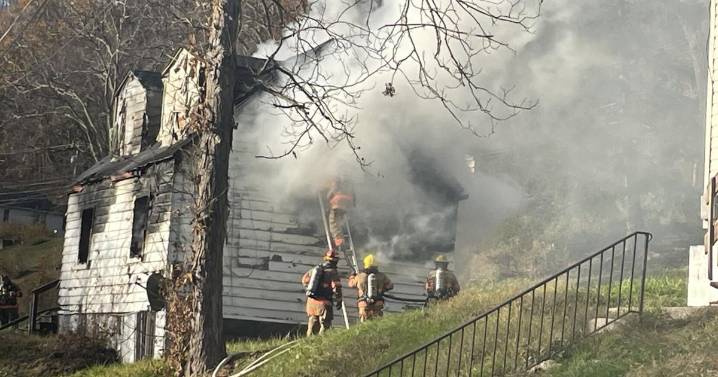 Crews respond to fire at vacant house on Liberty Ave. in Clarksburg