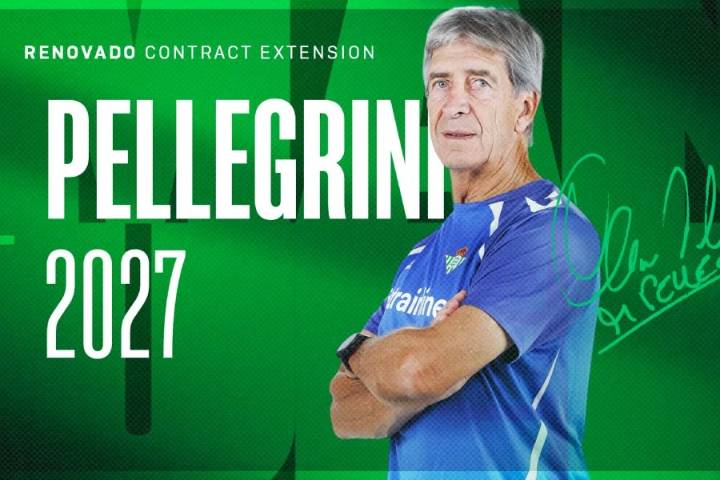 Real Betis anuncia la renovación de Manuel Pellegrini