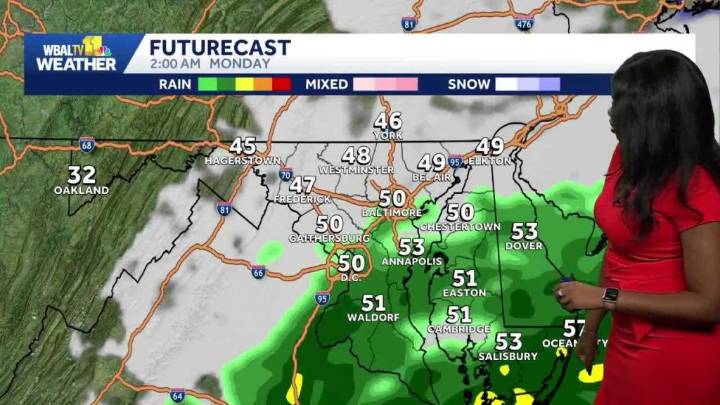 Weather: Dry today but rain is on the way in Maryland