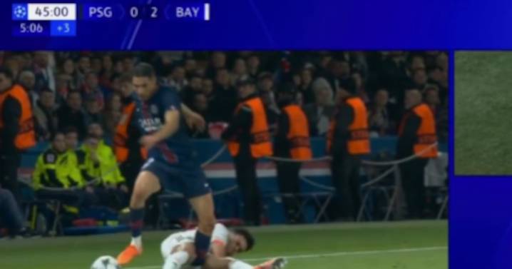 La brutal barrida de Luis Díaz que terminó con Hakimi lesionado en la Champions League