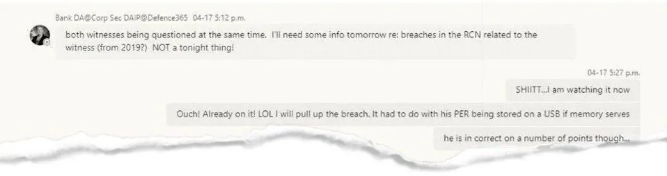 'That's not good': How an appearance by Officer X whistleblower at committee sparked worry at DND