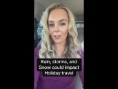 Multiple weather systems will impact Thanksgiving holiday travel