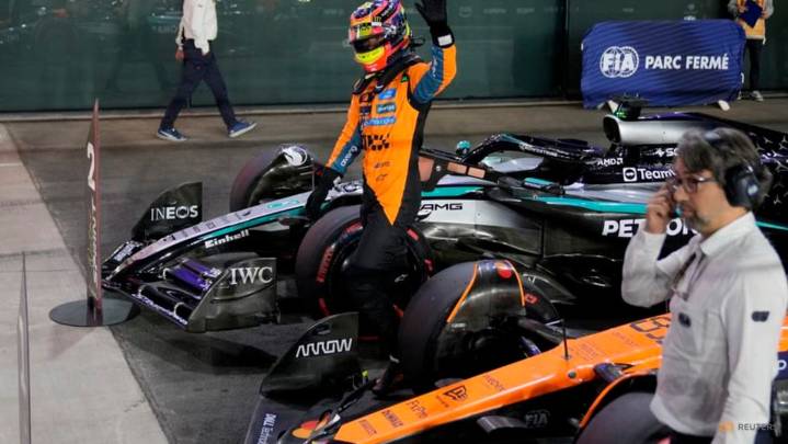 Piastri on pole for Qatar sprint race, Norris third