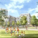 New athletic fields, play areas, and resilience berm planned for Moakley Park redevelopment