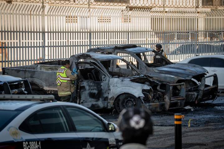 Detienen a sujeto acusado de incendiar dos patrullas de la policía en Ciudad Industrial