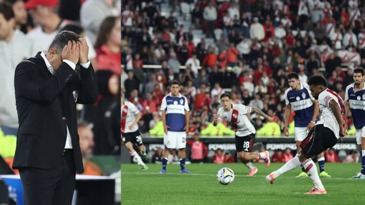 Desconcierto total; la viral reacción de Marcelo Gallardo por penalti fallado de Miguel Borja