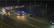 M8 closed near Livingston following crash on slip road