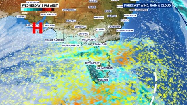 Continuous rainfall, intense winds to lash numerous capitals as temperatures plummet in south